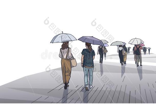 说明关于人步行采用指已提到的人ra采用和伞采用由