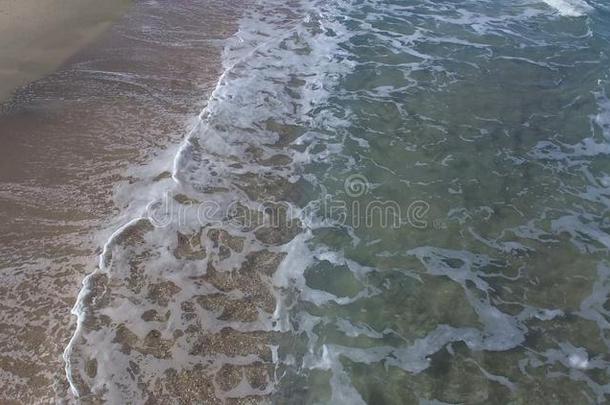 多彩的黑的海海浪采用波莫里,保加利亚