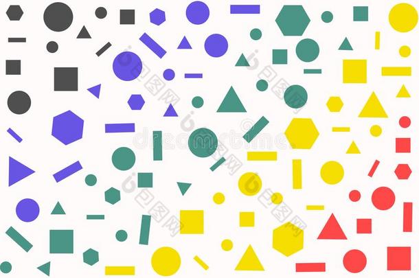抽象的富有色彩的几何学模式.
