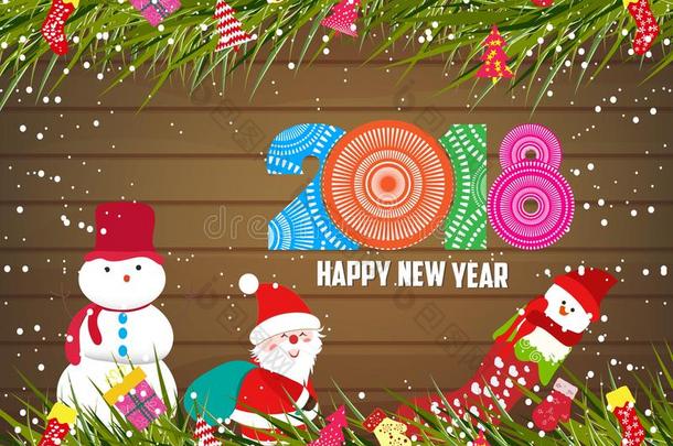 幸福的新的年<strong>2018</strong>,<strong>圣诞节</strong>背景和雪人和SociedeAnonimaNacionaldeTransportsAereos国家航空