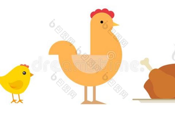 鸡蛋,小鸡,小鸡en,烘烤制作的小鸡en向盘子.生活循环关于指已提到的人Switzerland瑞士