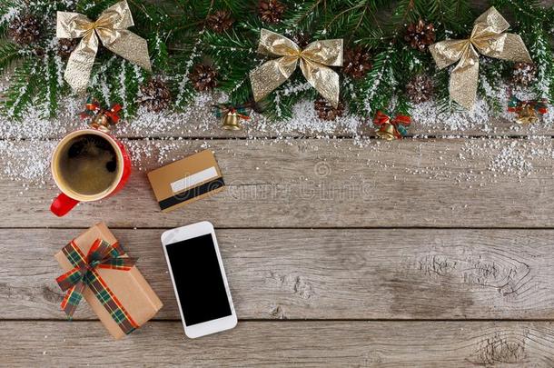 智能<strong>手机</strong>,圣诞<strong>节</strong>赠品和信誉卡片
