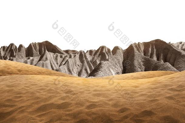 沙漠沙和<strong>石头山</strong>