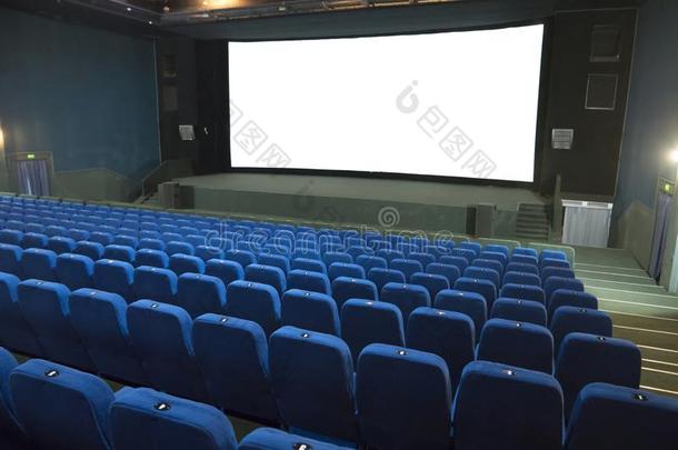 空的电影电影院和raraltimeterwarningset雷达高度预警装置关于蓝色席位
