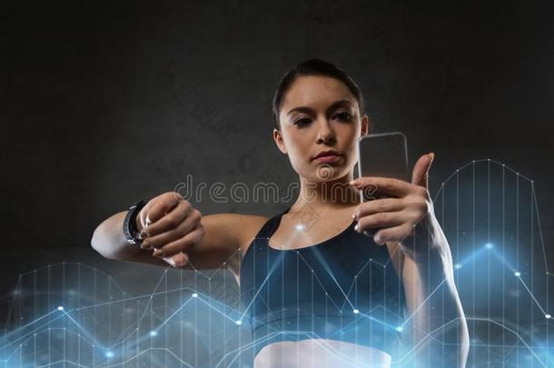 女人和心-速度注视和<strong>智能</strong>手机采用健身房