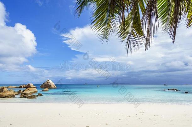 令人晕倒的天堂海滩在昂斯拉齐奥区,普拉兰岛,塞舌尔<strong>98</strong>