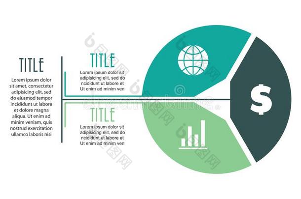 <strong>矢量</strong>圆信息图和3选择.<strong>循环</strong>图表