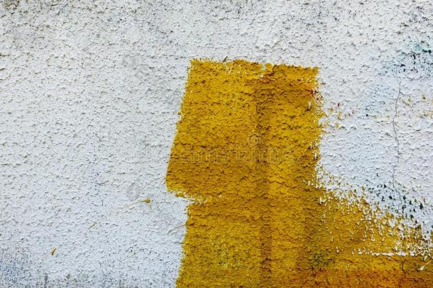 <strong>墙绘</strong>画抽象的质地,黄色的为图解的设计