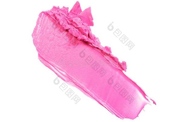 粉红色的口红一击为化妆同样地样品关于化妆品产品