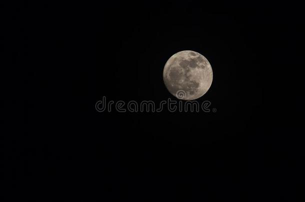 超级的满的月亮采用夜天,蓝色月亮或满的月亮向节日