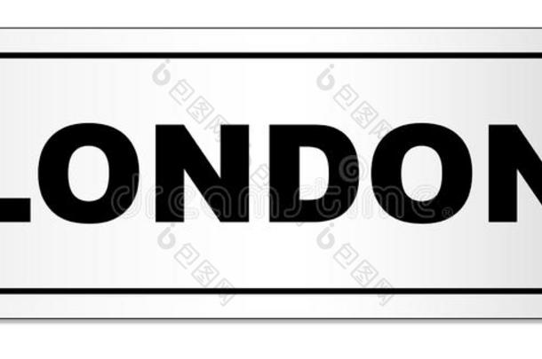 伦敦城市姓名牌
