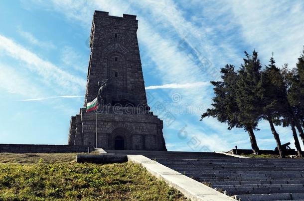 希普卡纪念碑楼梯保加利亚国家的解放假日