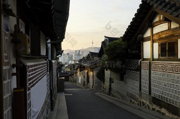 首尔朝鲜地平线和布肯哈诺克在历史上重要的地区采用苏