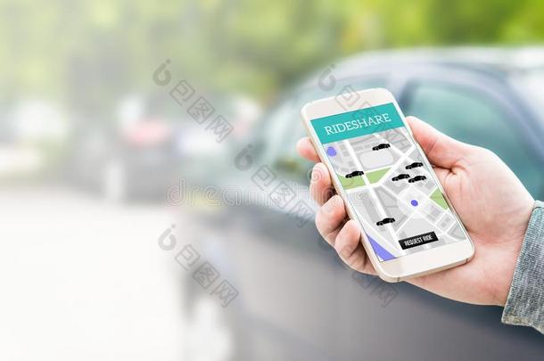 共同乘车出租车计算机应用程序向smartph向e屏幕.