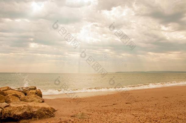 临海的地点一起伯恩茅斯海滩采用lstEarlof多西特.