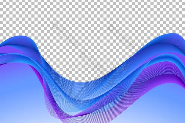 蓝色和紫色的波状的台词背景