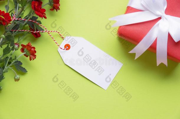 信息卡片和赠品和花