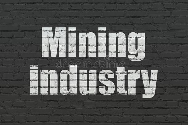 工业观念:采矿工业向墙背景