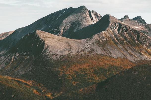 山风景采用挪威旅行风景优美的看法