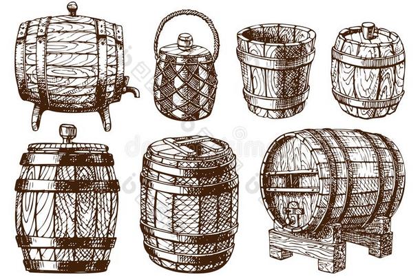 木制的桶酿酒的老的手疲惫的草图贮存容器Liechtenstein列支敦士登