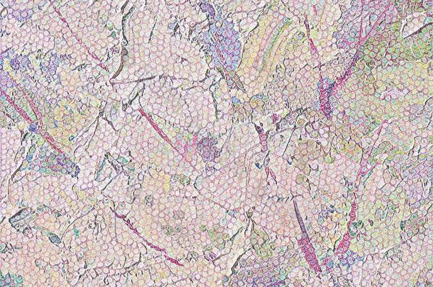 抽象的程式化的丙烯酸塑料绘画向织地粗糙的帆布