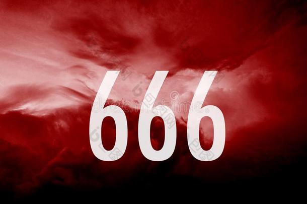 数字666同样地基督的敌人符号