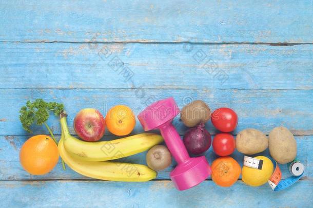 成果,蔬菜,哑铃,健康的食物,日常饮食
