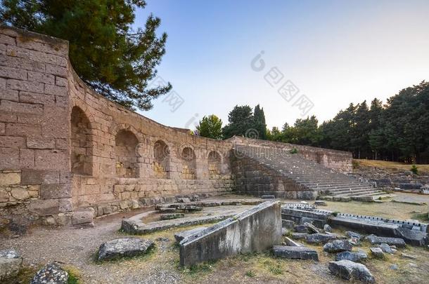 毁坏关于子囊采用科斯科斯岛希腊,古代的希腊人庙奉献