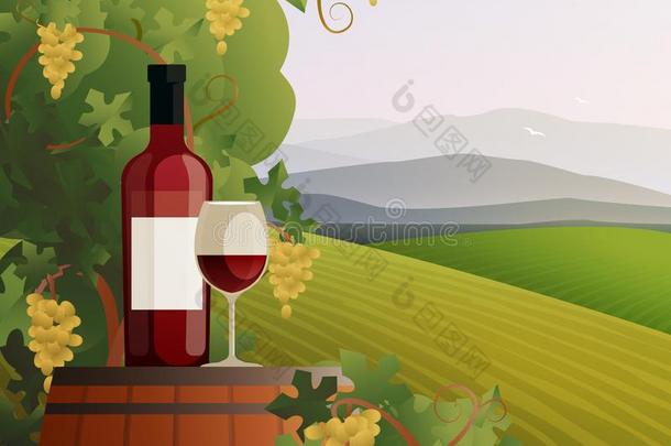 葡萄酒和葡萄园说明