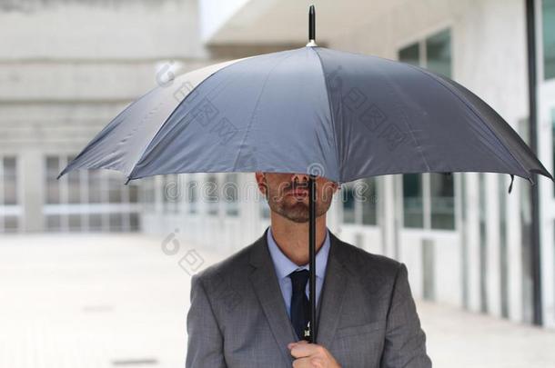 商人佃户租种的土地一雨伞隔离的采用办公室空间