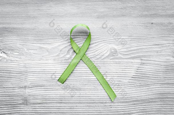 绿色的带为莱姆病疾病,肾癌症,机构捐赠离开