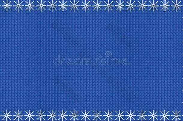 海军蓝色织物愈合背景框架坝和白色的雪花