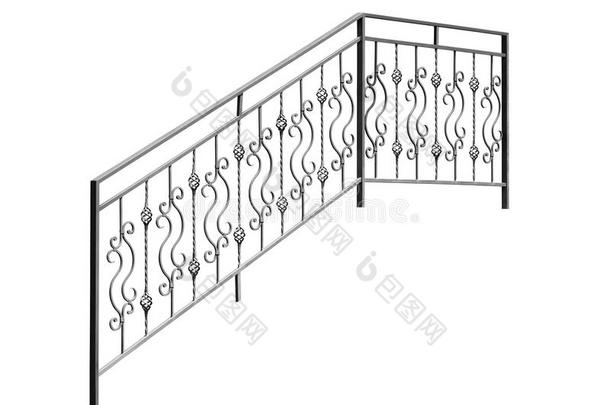 现代的铁器栏杆,栏杆.