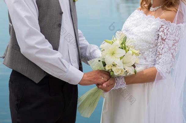 新娘和使整洁佃户租种的土地婚礼花束