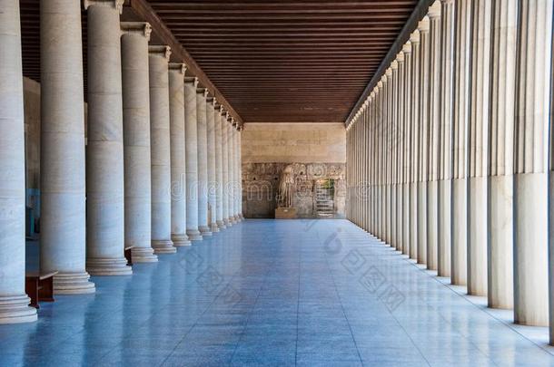 拱廊关于阿塔洛斯采用集会采用雅典希腊