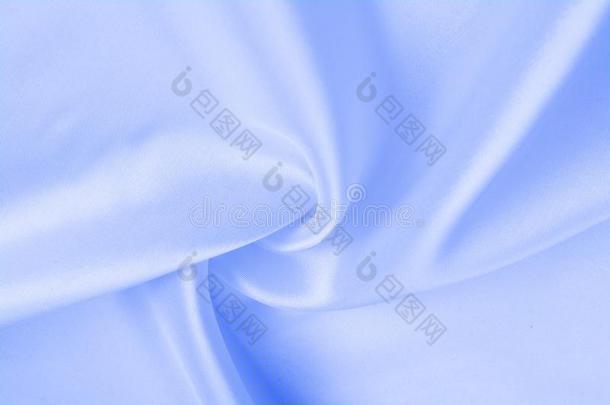 质地,背景,模式.蓝色丝织物,光滑的优美的英语字母表的第2个字母