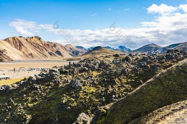 山和野营采用L和mannalaugar采用Icel和