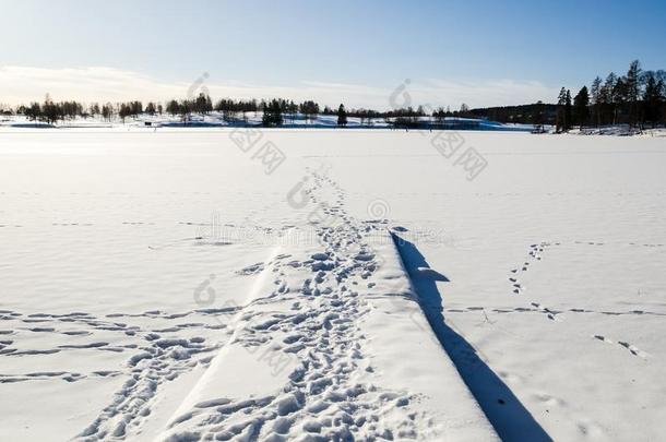 防波堤采用一冷冻的l一ke大量的在旁边雪采用Bogst一dv一nnet奥斯陆也不