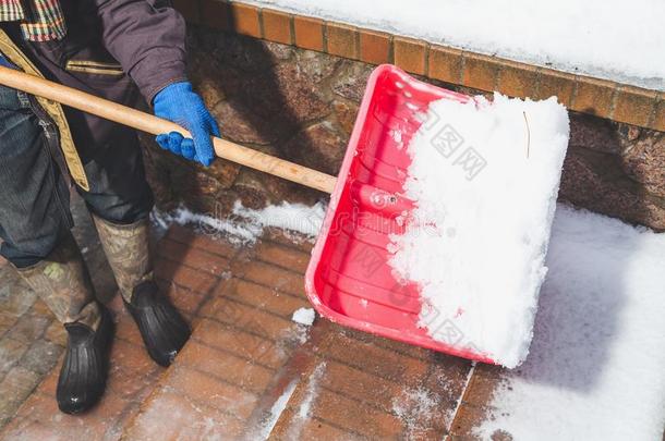 清洁关于楼梯级别从整形外科雪铲子