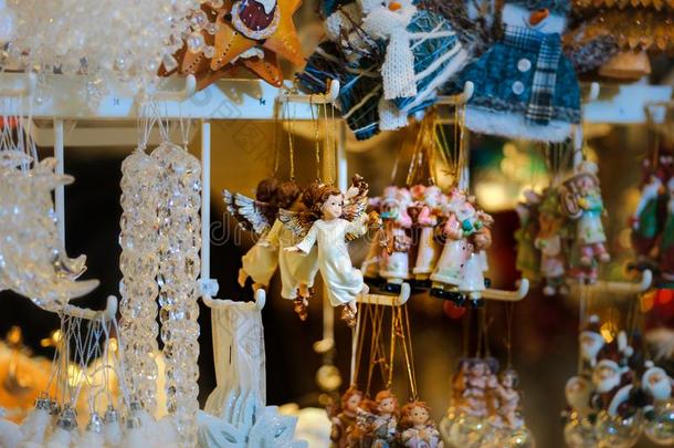 传统的圣诞节交易和手工做的纪念品,斯特拉斯堡