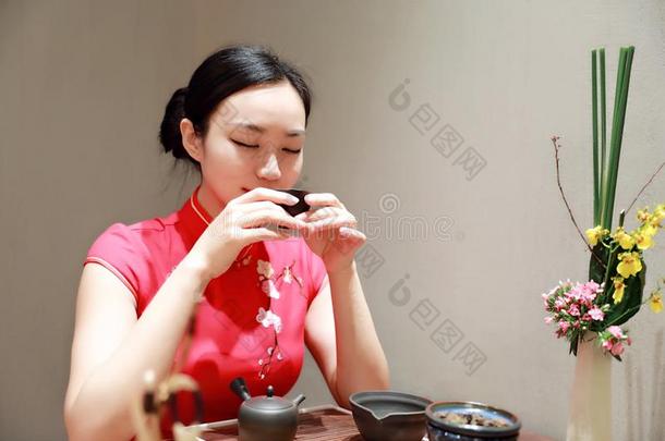 茶水艺术关于中国,喝茶水