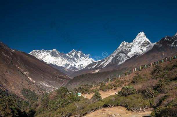 阿马达布拉姆山峰采用昆布山谷采用尼泊尔,喜马拉雅山脉