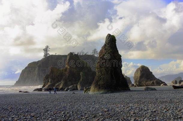 海斯塔克在红宝石海滩,奥林匹斯山的N在ional公园,华盛顿St在e