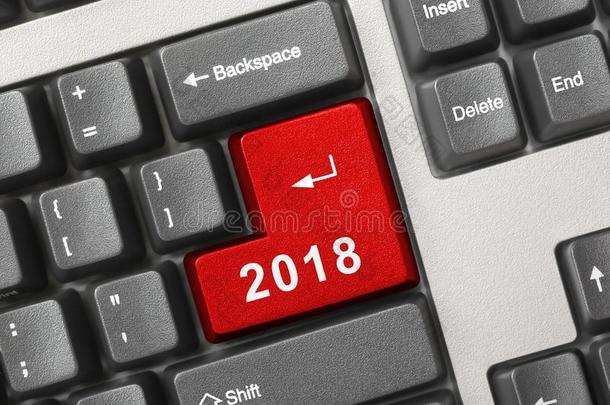 计算机键盘和<strong>2018</strong>钥匙