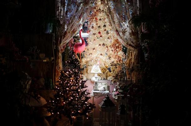 房间美化和圣诞节装饰原理和克里斯塔
