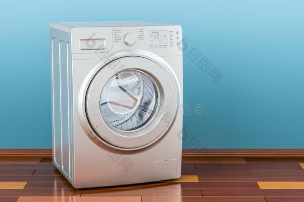 现代的洗涤机器采用房间向指已提到的人木制的地面,3英语字母表中的第四个字母render采用g