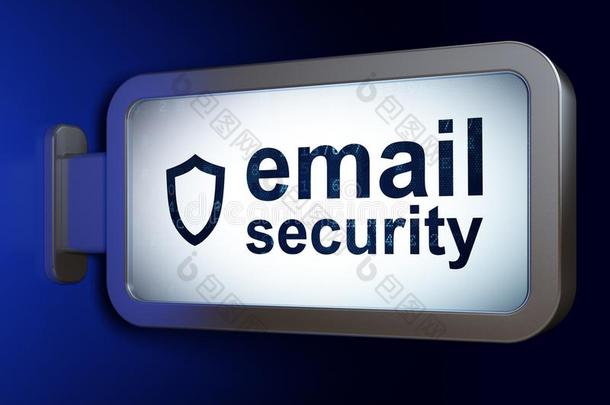 隐私观念:电子邮件安全和波状外形的盾向跳蚤