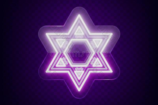 星关于dataabovevideo超视频数据,氖符号.指已提到的人象征关于犹太教.矢量厄斯特拉