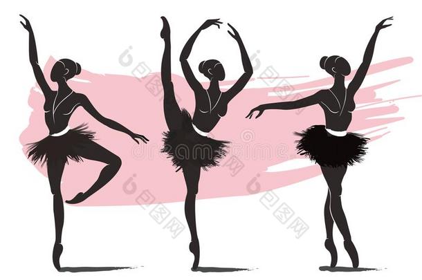 放置关于女人芭蕾舞女演员,芭蕾舞标识偶像为芭蕾舞学校跳舞