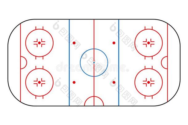 冰曲棍球溜冰场.假雷达背<strong>景田</strong>为运动策略和